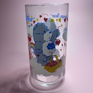 Vintage, grumpy collector CareBears glass